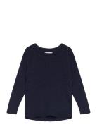 Merino Classic Rib Blouse Tops Knitwear Pullovers Navy Copenhagen Colors