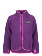 Gibbs Kids Fullzip 2 Outerwear Fleece Outerwear Fleece Jackets Purple Didriksons