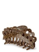 Emma Crushed Giga Accessories Hair Accessories Hair Claws Brown SUI AVA