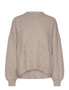 Recycled Wool Mix Rokko Sweater Tops Knitwear Jumpers Beige Mads Nørgaard