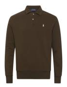 Loopback Fleece Collared Sweatshirt Tops Sweatshirts & Hoodies Sweatshirts Green Polo Ralph Lauren