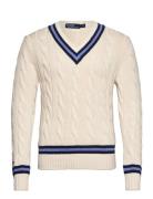 The Iconic Cricket Sweater Tops Knitwear V-necks Multi/patterned Polo Ralph Lauren