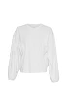 Mschnadaline Top Tops T-shirts & Tops Long-sleeved White MSCH Copenhagen