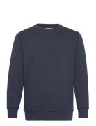 O-Neck Brand Carrier Sweatshirt Tops Sweatshirts & Hoodies Sweatshirts Navy Lindbergh