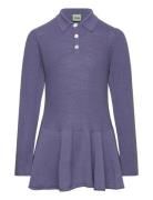 Peblum Shirt Dresses & Skirts Dresses Casual Dresses Long-sleeved Casual Dresses Purple FUB