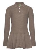 Peblum Shirt Dresses & Skirts Dresses Casual Dresses Long-sleeved Casual Dresses Brown FUB