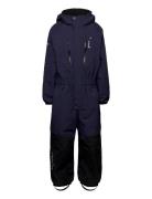 Penguin Snowsuit Kids Moss 80 Sport Coveralls Snow-ski Coveralls & Sets Blue ISBJÖRN Of Sweden