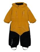 Penguin Snowsuit Kids Teal Sport Coveralls Snow-ski Coveralls & Sets Yellow ISBJÖRN Of Sweden