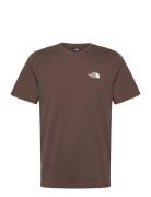 M Ss Simple Dome Tee Sport T-Kortærmet Skjorte Brown The North Face