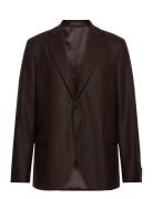 Fogerty Blazer Suits & Blazers Blazers Single Breasted Blazers Brown Oscar Jacobson