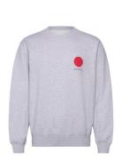 Japanese Sun Sweat-Grey Marl Tops Sweatshirts & Hoodies Sweatshirts Grey Edwin