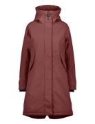 Luna Wns Parka 5 Outerwear Parka Coats Burgundy Didriksons