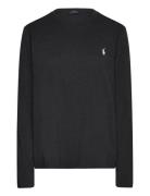 Long-Sleeve Jersey Crewneck Tee Tops T-shirts & Tops Long-sleeved Black Polo Ralph Lauren