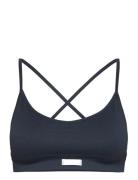 Studio Seamless Ribbed Strap Bra Sport Bras & Tops Sports Bras - All Navy Björn Borg