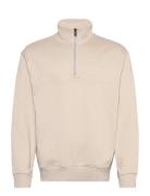 Ze_Courduroy Tops Sweatshirts & Hoodies Sweatshirts Beige BOSS