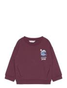 Side-Pocket Sweatshirt Tops Sweatshirts & Hoodies Sweatshirts Burgundy Mango