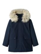 Nkmmillo Parka Jacket Long Fo Noos Parka Jakke Navy Name It