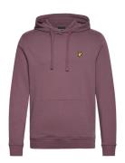 Pullover Hoodie Tops Sweatshirts & Hoodies Hoodies Burgundy Lyle & Scott