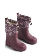 Thermo Snowboot Drizzle Shoes Rubberboots High Rubberboots Purple Wheat