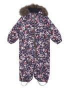 Nmfsnow10 Suit Aop Fo Noos Outerwear Coveralls Snow-ski Coveralls & Sets Purple Name It