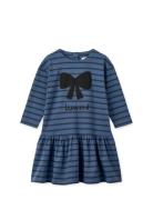 Alberte Stripe Dress Dresses & Skirts Dresses Casual Dresses Long-sleeved Casual Dresses Blue Liewood