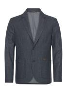 Mmgmason Herringb Blazer Suits & Blazers Blazers Single Breasted Blazers Navy Mos Mosh Gallery