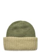 Two-T D Oma Beanie Accessories Headwear Beanies Khaki Green Becksöndergaard