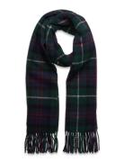 55%Recycld Wl 45%Wl-Plaid Twill Scarf Accessories Scarves Winter Scarves Navy Polo Ralph Lauren