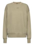 C_Eteia_Small_Logo Tops Sweatshirts & Hoodies Sweatshirts Beige BOSS