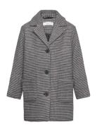 Houndstooth Coat Skaljakke Outdoorjakke Brown Mango