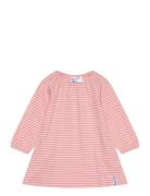 Singoalla Dress Pink/Offwhite 06 74/80 Dresses & Skirts Dresses Casual Dresses Long-sleeved Casual Dresses Pink Geggamoja