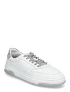 Ace - White / Light Grey Leather Low-top Sneakers White Garment Project