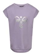 Hmldiez T-Shirt S/S Sport T-Kortærmet Skjorte Purple Hummel