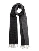 Double Face Scarf Accessories Scarves Winter Scarves Black Amanda Christensen