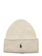 Cable-Knit Merino Wool Beanie Accessories Headwear Beanies Cream Polo Ralph Lauren