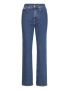 High Rise Straight Bottoms Jeans Straight-regular Blue Calvin Klein Jeans