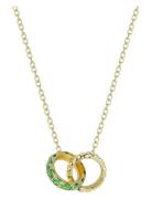 Ice Ridge Necklace Green/Gold Accessories Jewellery Necklaces Dainty Necklaces Gold Bud To Rose