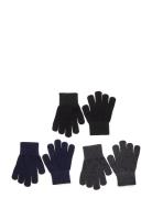 Magic Gloves 3 Pack Accessories Gloves & Mittens Mittens Black Mikk-line