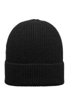 Slhmason Merino Wool Beanie Accessories Headwear Beanies Black Selected Homme