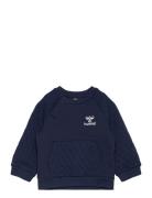 Hmlosvaldo Sweatshirt Tops Sweatshirts & Hoodies Sweatshirts Navy Hummel