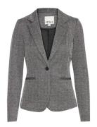 Ihkate Jacquard Bl4 Blazers Single Breasted Blazers Grey ICHI