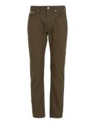 Straight Cotton Twill Pant Bottoms Jeans Regular Khaki Green Calvin Klein Jeans