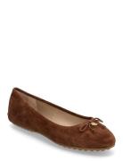 Jayna Suede Driver Flat Ballerinasko Ballerinaer Brown Lauren Ralph Lauren