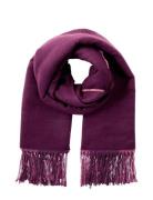 Cape Doubleface Colorblock Accessories Scarves Winter Scarves Burgundy Tom Tailor