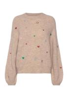 Lidia Pullover Tops Knitwear Jumpers Beige Fabienne Chapot