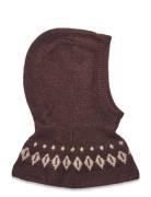 Wool Iceland Balaclava Accessories Headwear Balaclava Brown Copenhagen Colors