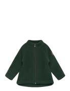 Wool Baby Jacket Outerwear Fleece Outerwear Fleece Jackets Khaki Green Mikk-line