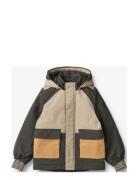 Jacket Laust Tech Outerwear Shell Clothing Shell Jacket Brown Wheat