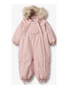 Snowsuit Nickie Tech Outerwear Coveralls Snow-ski Coveralls & Sets Pink Wheat