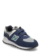 New Balance 574 Kids Hook & Loop Sport Sneakers Low-top Sneakers Blue New Balance